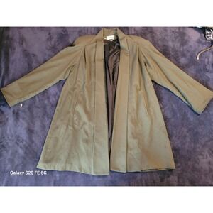 Vintage Ashley Scott Women's Olive Green 100% Wool Blazer Jacket Made in USA